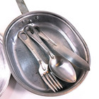 Ww2 Us Army Usmc Mess Kit With Knife Fork   Spoon Original Wwii 1944 Great Cond