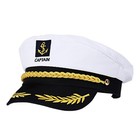 Captain Hat Sailor Skipper Cap Marines Style Costume Accessory Adjustable Yac Us