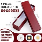 8 Pcs Coin Storage Box 2x2inch Flip Holders Collectors Coin Supplies Holders For