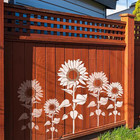 Garden Fence Large Flower Stencils - Reusable Floral Stencil Diy Decoration For