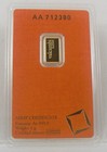 New 1 Gram Gold Bar - Valcambi Suisse -  9999 Fine In Sealed Assay