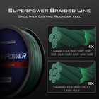 Kastking Superpower Braided Fishing Line  Moss 30lb 300 Yds   X4-moss Green