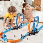 Slot Car Race Track Set Electric Powered Race Track Dual Racing Car Track Set