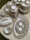 Vintage Epiage Czechoslovakian Porcelain China Floral Swag And Band