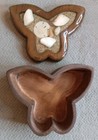 Vintage Butterfly Wooden Trinket Box By Design Gifts Made In Usa             487