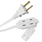 6 Ft  16 2 Light Duty Indoor Multi-outlet Extension Cord White