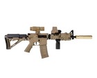 New Tan M4a1 Tactical Fully Loaded Out Electric Blowback 7mm-8mm Gel Blaster