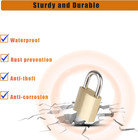 10pack Small Brass Padlocks Keyed Alike  Mini Locks For Luggage backpacks diary