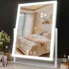 Lighted Makeup Mirror  17 2 x13 6  Hollywood Vanity Mirror With Lights  Three   