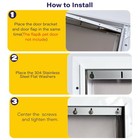 2pcs Pac11-11038 Replacement Bracket For Petsafe Pet Door Replacement Flaps - Al