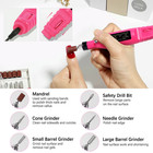 Electric Nail Drill Machine Manicure Pedicure Tool Portable Usb Red