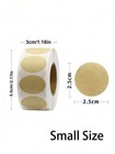 500pcs Natural Kraft Circle Adhesive Labels  Item Classification
