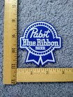 1 Pabst Blue Ribbon Beer Iron On Patch  Free Shipping