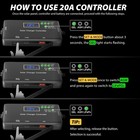 Solar Charge Controller 12v  20a Solar Panel Charge Controller For Gel  Agm