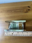 Vintage Banded Onyx Stone Napkin Holder Natural Green Brown Marble De