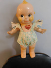 10  Antique Kewpie Doll Original Rose O  Neil Red Heart Label Blue Wings Clothes
