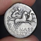 Roma Head Denarius 149bc Ancient Roman Republic Silver Coin Pinarius Natta