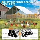 10ft X 6 5ft Metal Walk In Chicken Coop Run Cage Rabbit Hutch Hen House Enclosur