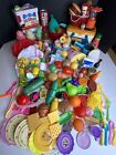 Huge Set Kid   s Pretend Play Kitchen Large Set Dishes Food Chef Aprons Wooden
