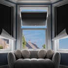 Out Curtains For Bedroom  Portable No-drillout Blinds For 42 w X 60 h Black