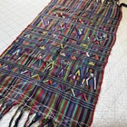 Vintage Guatemalan Textile Table Runner 30x52 Handwoven Embroidered Boho
