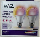 Lot Of 8- Wiz Connected Led Smart Light Bulbs  Multicolor A19 60w Equivalent-e26