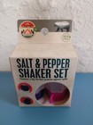 Camping Salt   Pepper Shaker Set With No Spill Flip Lid