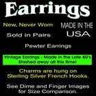 Motley Crue Earrings Sterling Ear Wires Theatre Of Pain Comedy And Tragedy Mask
