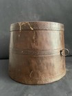 Old Antique Original Rare Rustic Iron Big Grain Measurement Pot   Bowl Hand Made