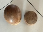 Vintage 3 Piece Wood Millinery Hat Block Form   Display Hhb   D Co 4023s Size 22