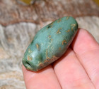 Ancient Excavated Light Green Serpentine Stone Dig Bead Nigeria  African Trade