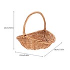 Woven Wicker Basket With Handle Wicker Bread Baskets Woven Picnic Basket Hand   