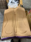 Saddle Pad 36  X 34  Brown Royal Blue   Turquoise Wool Top Memory Felt Bottom