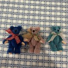 Lot 3 World Of Miniature Bears Theresa Yang Signed 2001 2002 Teddy Brooch  Tag