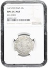 Poland 1625 King Sigismund Iii  Silver 6 Groschen 6g Coin 1587-1632 Ad  Ngc Fine