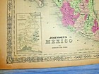 Antique Lovely Colored Map Mexico Isthmus Of Tehuantepec By Johnson   Ward 1863
