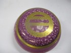 Vintage Hand Painted Purple Luster Porcelain Trinket Box