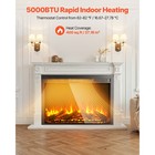 Uimoso 40in Electric Fireplace Insert With Wall Mount   Adjustable Heater