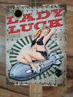 Weeklyhouse Cigar Box Guitar Acoustic Electric 3 String  Lady Luck 