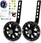 Training Wheels Flash Mute Wheel Bicycle Compatible For Bikes Of 12 14 16 18 20