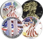 American Silver Eagle 1 Oz  1 Colorized - 1 Roll 20 Coins In Tube