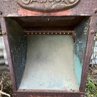 Antique Classic Brown Metal Stove Heater With Glass Door  Model Classic