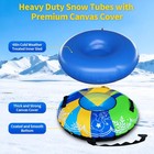 Snow Tubes For Sledding Heavy Duty  48 Inch Inflatable Snow Sled With Premium   