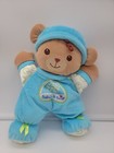 Fisher Price Baby s First Teddy Bear Lovey Plush Doll 10    Blue Lovey Toy Soft