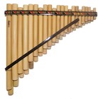 44 Tubos Panflauta Chromatic  Bamb   Natural De Per   Estuche Incluido