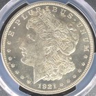 1921 Morgan Silver Dollar  pcgs Gold Shield Ms63 Pl  - Rare Proof Like 1921     