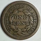 1849 Braided Hair Large Cent F vf