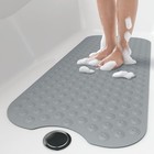  Bathtub Mat Non Slip  39x16 Inch Bath Mat For Tub  39  X 16  B-dark Grey