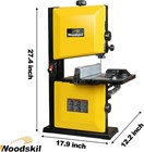 Woodskil 3-amp 9-in Band Saw  2500fpm Benchtop Bandsaw With Removable Safty Key
