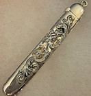 Mermaid Sterling Silver Sewing Needle Case Holder Antique Rs Arrow Chatelaine    